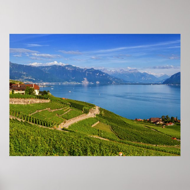 Poster Région du Lavaux, Vaud, Suisse (Devant)