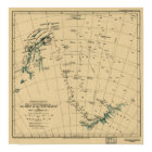 Régions antarctiques "Dérive de l'endurance" Carte