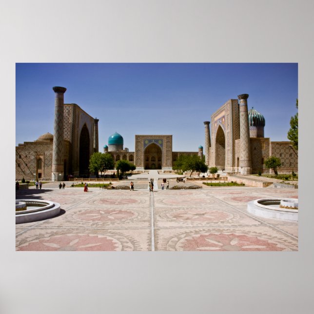 Poster Registan, Samarkand (Devant)