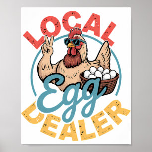 Poster Registre local des fournisseurs d'œufs Ferme de po