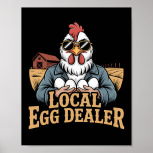 Poster Registre local des fournisseurs d'œufs Ferme de po