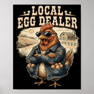 Poster Registre local des fournisseurs d'œufs Ferme de po