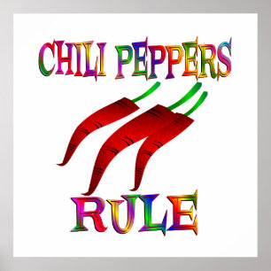 Poster Règle Chili Peppers