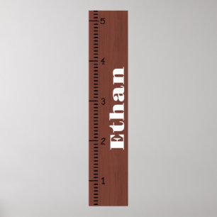 Poster Règle de graphique de croissance humaine personnal