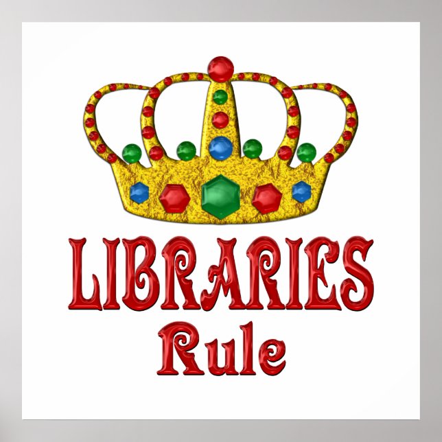 Poster Règle des BIBLIOTHÈQUES (Devant)