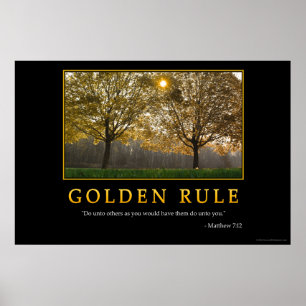 Poster Règle d'or