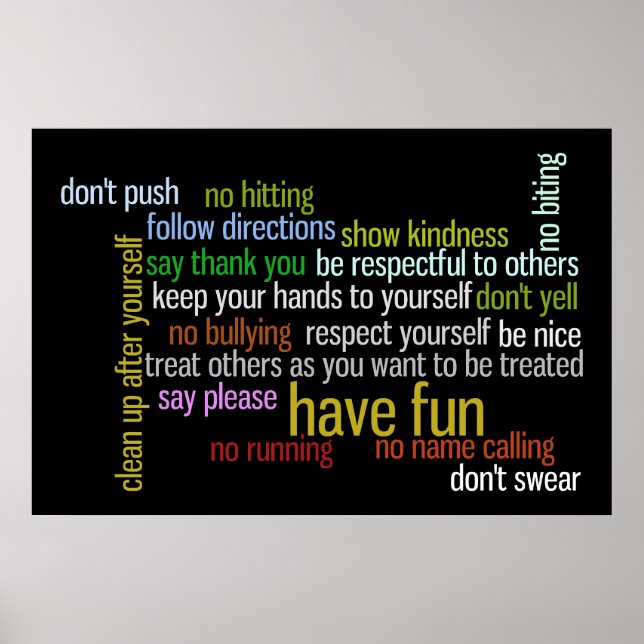 Poster Règlement du Parlement (Devant)