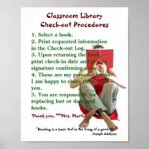 Poster Règles de bibliothèque de classe/procédures de ret