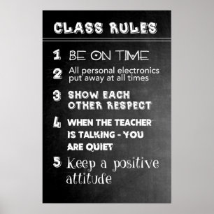 Poster Règles de classe