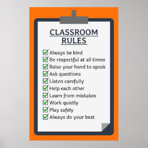 Poster Règles de classe
