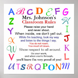 Poster Règles de classe n° 2 par SRF