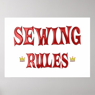Poster Règles de couture