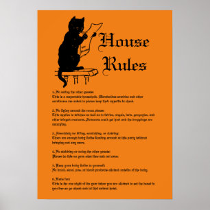 Poster Règles d'Halloween