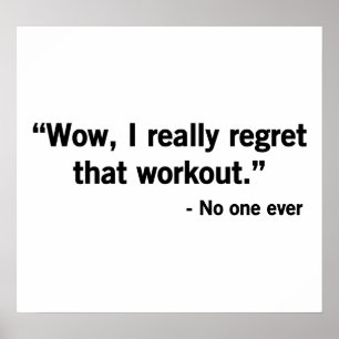 Poster Regret d'entraînement