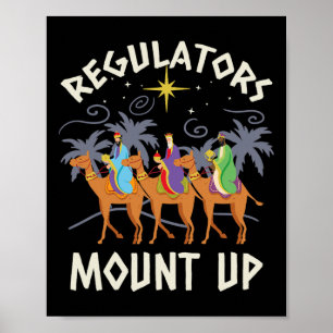 Poster Régulateurs s'élèvent drôle vacances Noël sage M