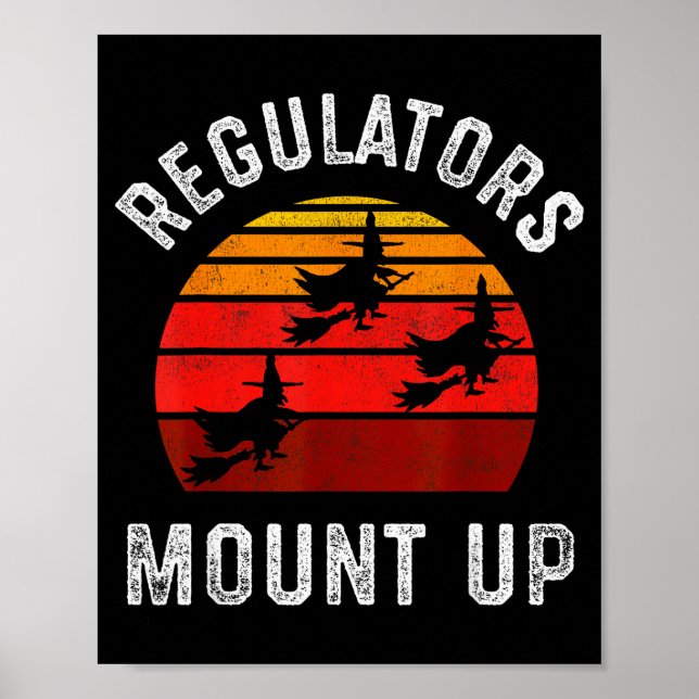 Poster Regulators Mount Up, Funny Halloween Witch  (Devant)
