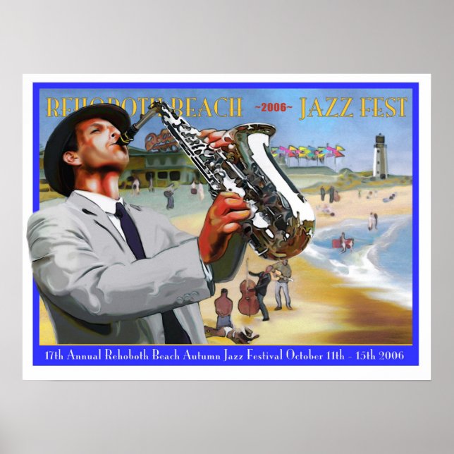 Poster Rehoboth Beach Automne Jazz Fest 2006 (Devant)