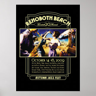 Poster Rehoboth Beach Automne Jazz Fest 2009