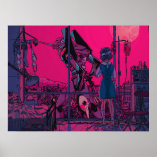 Poster Rei Ayanami Neon Genèse Evangelion