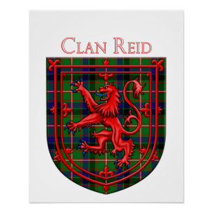 Poster Reid Tartan Scottish Plaid Lion Rampant