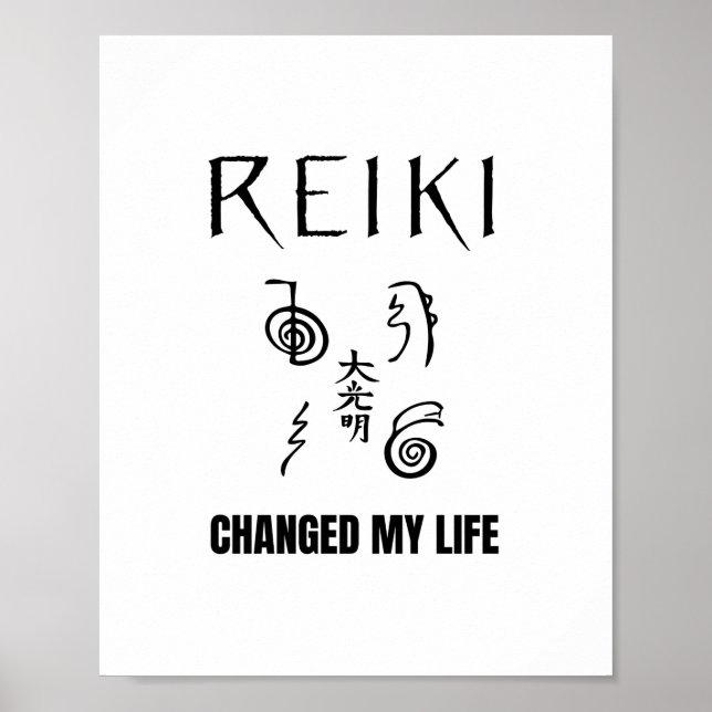 Poster Reiki a changé ma vie | Reiki Healing Energy Don (Devant)