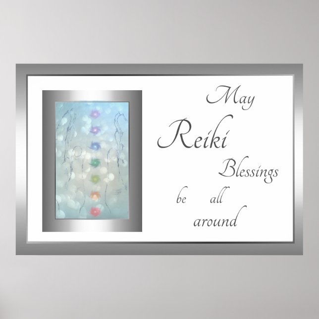 Poster Reiki Blessings design (Devant)