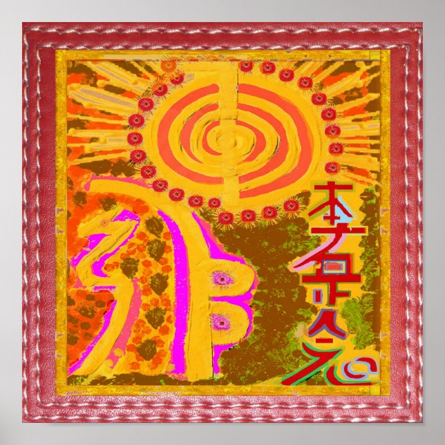 Poster REIKI Karuna Symboles du Maître de guérison (Devant)