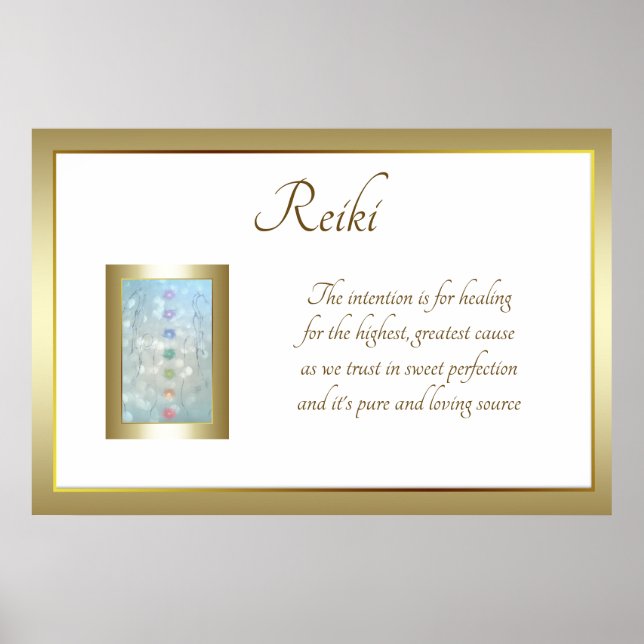 Poster Reiki Poem Art design (Devant)