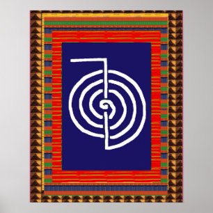 Poster REIKI Symbole guérison ART Yoga : rendu pour tous