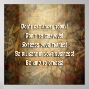 Poster REIKI Usui Principles