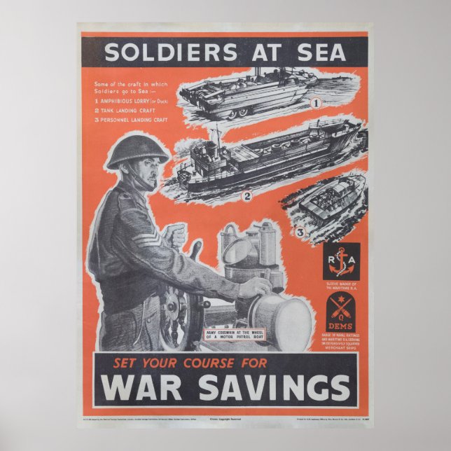 Poster Réimpression de l'affiche britannique de guerre. (Devant)