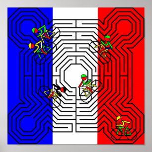 Poster Reims Labyrinth - Tour de France