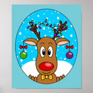 Poster Reinder de Noël