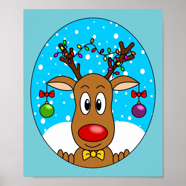 Poster Reinder de Noël (Devant)