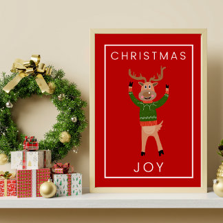 Poster Reinder de Noël en Sweat Art Cosy Imprimer