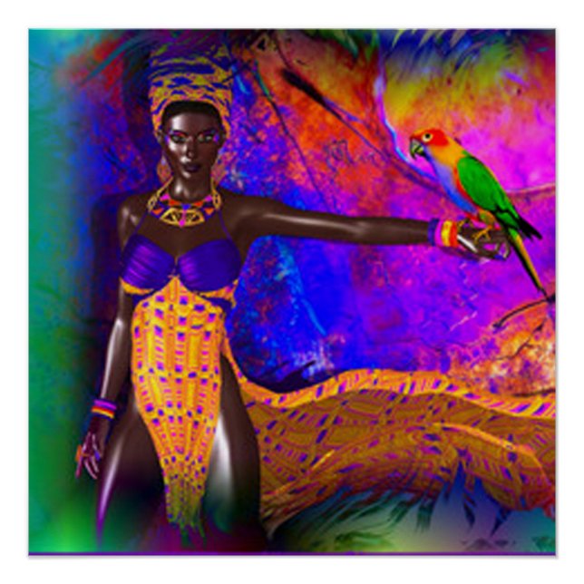 Poster Reine africaine (Devant)