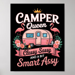 Poster Reine caravaneuse Cly Sy intelligente Y camping-ca