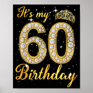 Poster reine couronne de diamant 60e anniversaire 60 ans