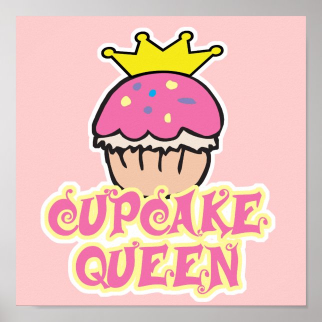 Poster Reine Cupcake (Devant)
