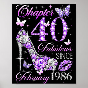 Poster Reine de 40 ans Chapitre 40 Fabuleuse depuis 1986