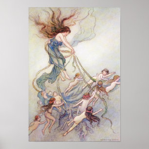 Poster Reine de eux toute par Warwick Goble