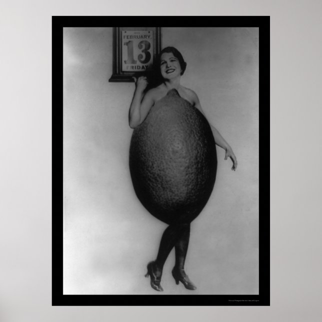 Poster Reine des citrons le vendredi 13 1920 (Devant)