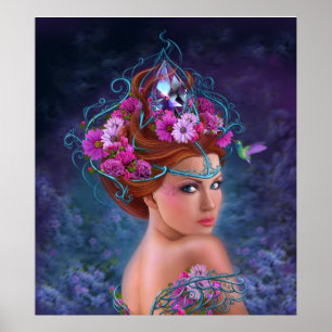 Poster Reine des fleurs
