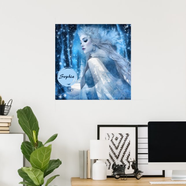 Poster Reine des neiges de beauté gelée en Wonderland d'h (Bureau à domicile)