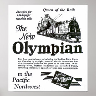 Poster Reine des rails - nouvel Olympien 1929