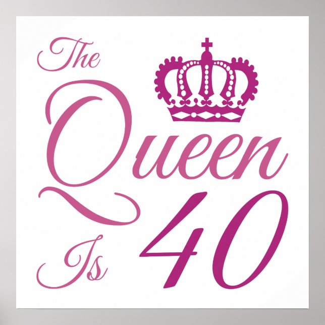 Poster Reine du 40e anniversaire (Devant)
