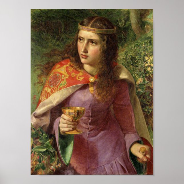 Poster Reine Eleanor, c. 1858 par Frederick Sandys (Devant)