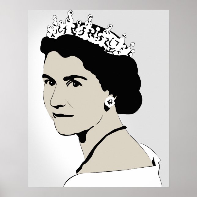 Poster reine elizabeth (Devant)