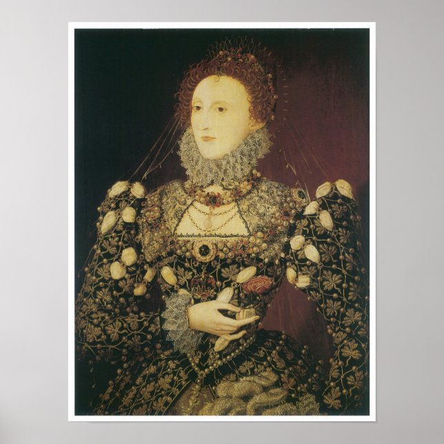Poster Reine Elizabeth I, 1575 (Devant)