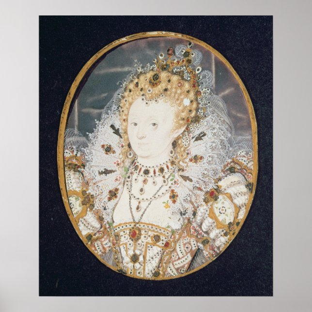 Poster Reine Elizabeth I, c.1595-1600 (Devant)